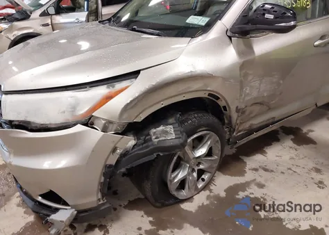 2015 Toyota Highlander Limited V6 z USA, uszkodzony, nr VIN 5TDDKRFH6FS080133